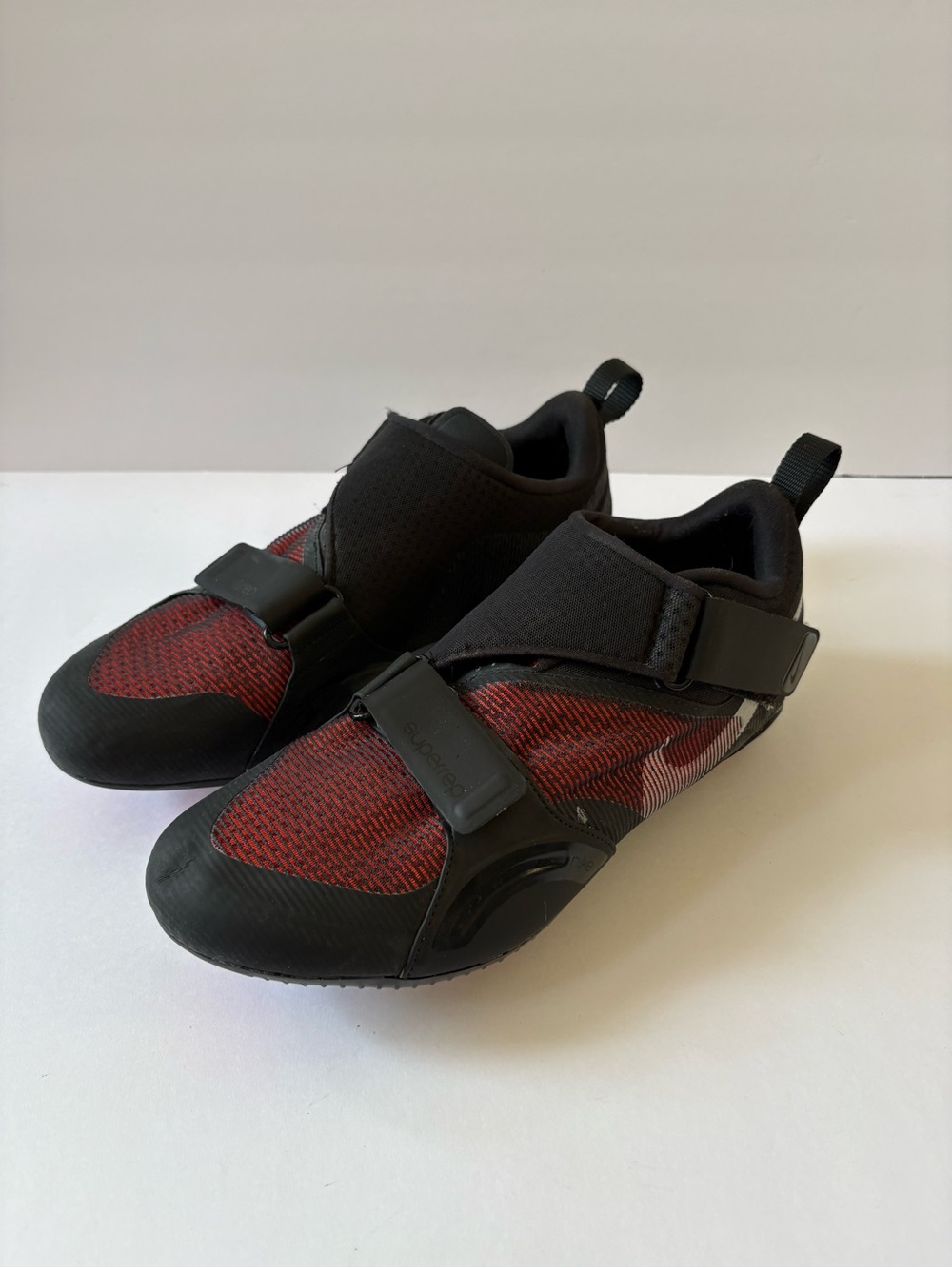 Nike Superrep Cycle Indoor Peloton Cycling Shoes Black Hyper Crimson Men’s 10.5